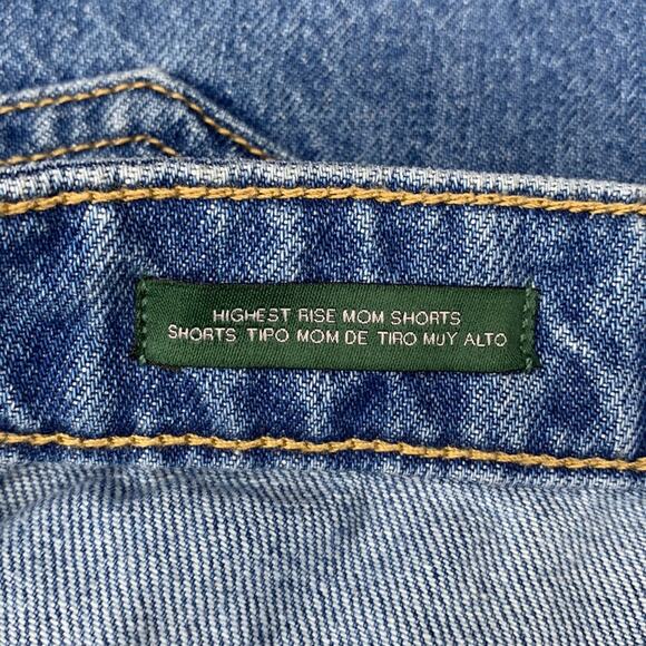 Wild Fable NWT Highest Rise Mom Shorts Blue 5 Working Pockets Size 4 - Picture 7 of 9